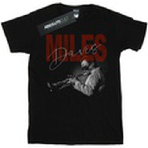 Camiseta manga larga Distressed Photo para hombre - Miles Davis - Modalova