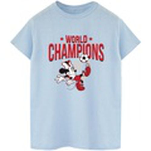 Camiseta manga larga Minnie Mouse World Champions para mujer - Disney - Modalova