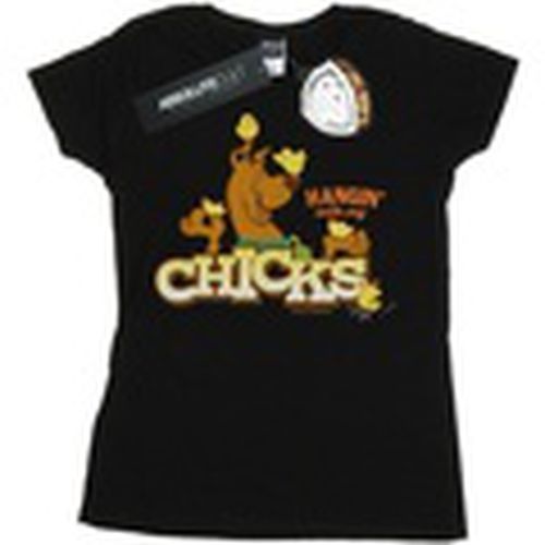 Camiseta manga larga Hangin With My Chicks para mujer - Scooby Doo - Modalova