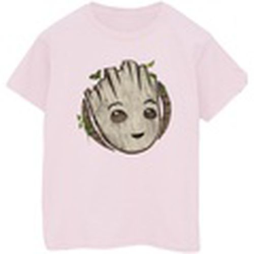Camiseta manga larga I Am Groot Wooden Head para hombre - Marvel - Modalova