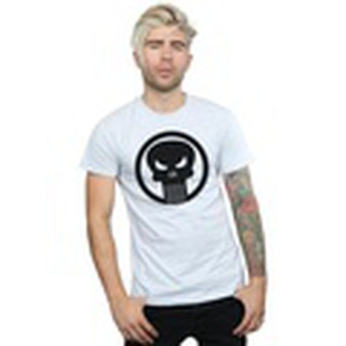 Camiseta manga larga The Punisher Skull Circle para hombre - Marvel - Modalova