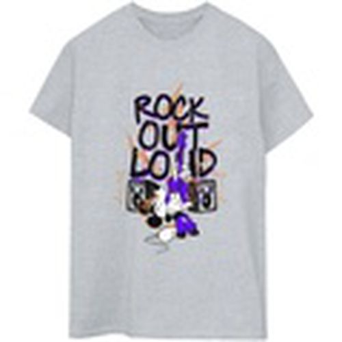 Camiseta manga larga Mickey Mouse Rock Out Loud para mujer - Disney - Modalova
