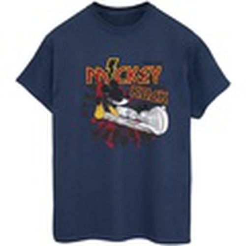 Camiseta manga larga Mickey Mouse Smash Guitar Rock para mujer - Disney - Modalova