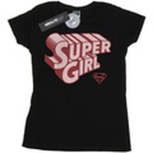 Camiseta manga larga Supergirl Retro Logo para mujer - Dc Comics - Modalova