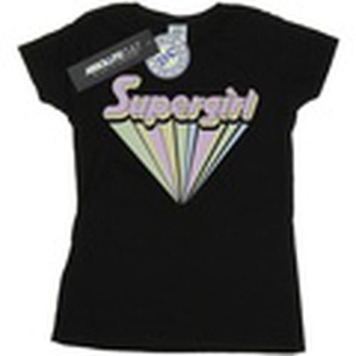 Camiseta manga larga Supergirl Pastel Logo para mujer - Dc Comics - Modalova