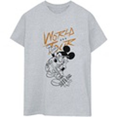 Camiseta manga larga Mickey Mouse World Tour Line para mujer - Disney - Modalova