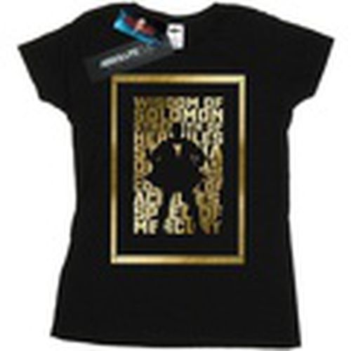 Camiseta manga larga Shazam Gold Text para mujer - Dc Comics - Modalova