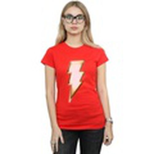Camiseta manga larga Shazam Bolt Logo para mujer - Dc Comics - Modalova