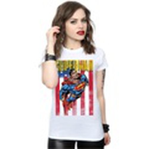Camiseta manga larga Superman Flight para mujer - Dc Comics - Modalova