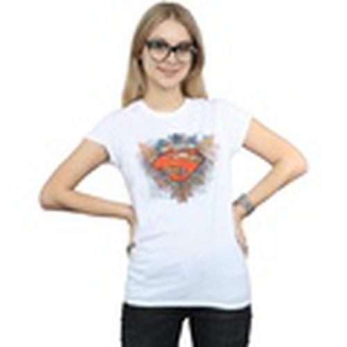 Camiseta manga larga Superman Wings Shield para mujer - Dc Comics - Modalova
