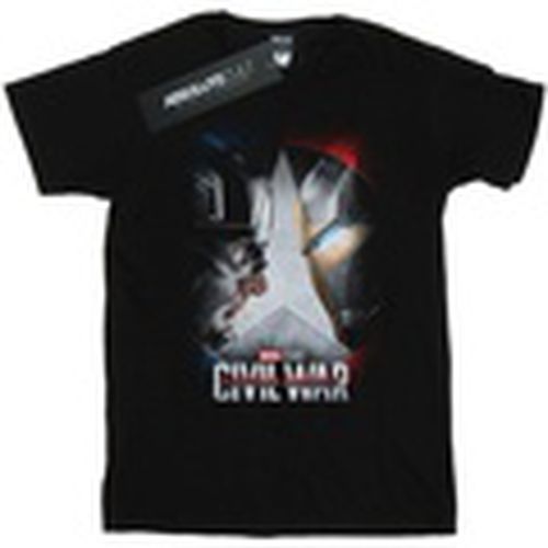 Camiseta manga larga Captain America Civil War Poster para mujer - Marvel Studios - Modalova
