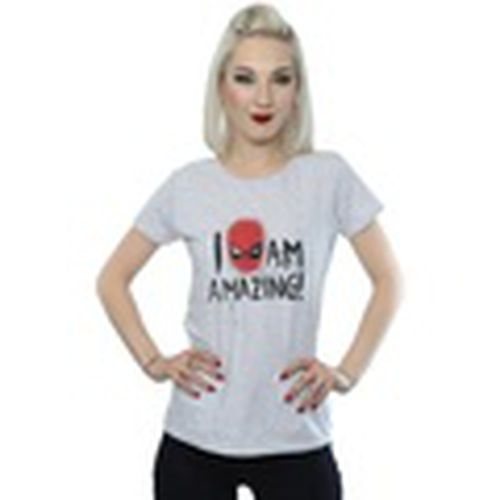 Camiseta manga larga I Am Amazing para mujer - Marvel - Modalova