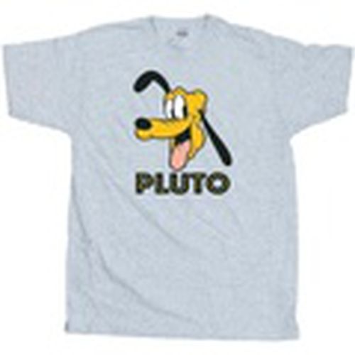Camiseta manga larga Pluto Face para hombre - Disney - Modalova