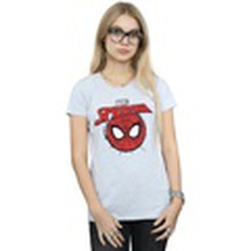 Camiseta manga larga Spider-Man Logo Head para mujer - Marvel - Modalova