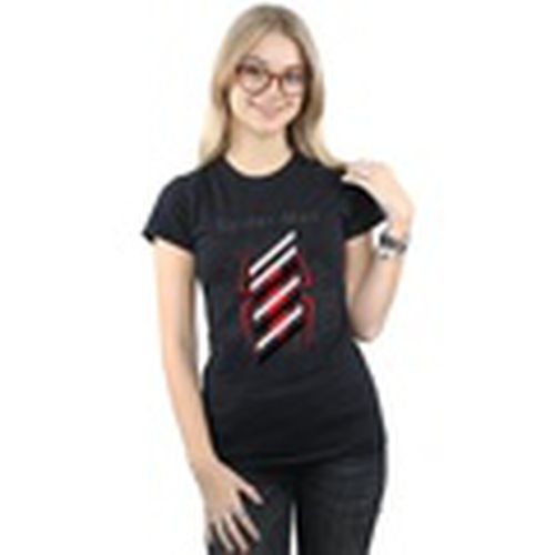 Camiseta manga larga Spider-Man Logo Stripes para mujer - Marvel - Modalova
