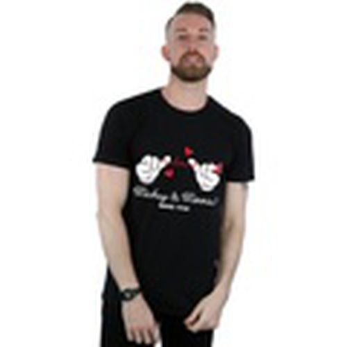 Camiseta manga larga Mickey Mouse Love Hands para hombre - Disney - Modalova