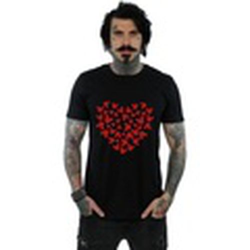 Camiseta manga larga Mickey Mouse Heart Silhouette para hombre - Disney - Modalova