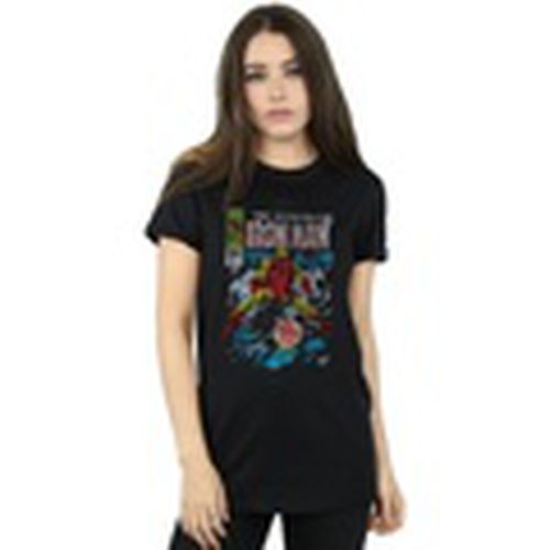 Camiseta manga larga Invincible Iron Man Distressed Issue One para mujer - Marvel - Modalova
