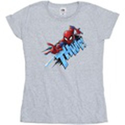 Camiseta manga larga Spider-Man Thump para mujer - Marvel - Modalova