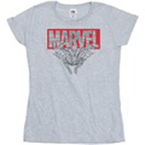 Camiseta manga larga Spider Man Logo Red para mujer - Marvel - Modalova