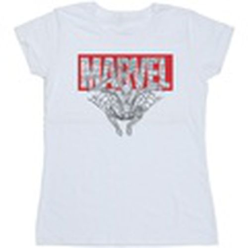 Camiseta manga larga Spider Man Logo Red para mujer - Marvel - Modalova