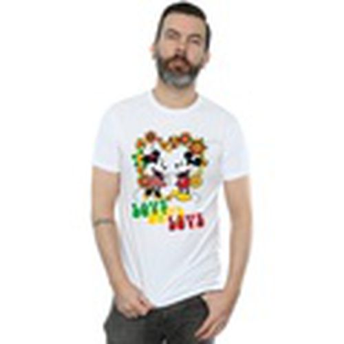 Camiseta manga larga Mickey And Minnie Mouse Hippie Love para hombre - Disney - Modalova
