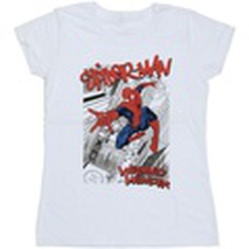 Camiseta manga larga Spider-Man Sketch City para mujer - Marvel - Modalova