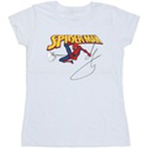 Camiseta manga larga Spider-Man With A Book para mujer - Marvel - Modalova