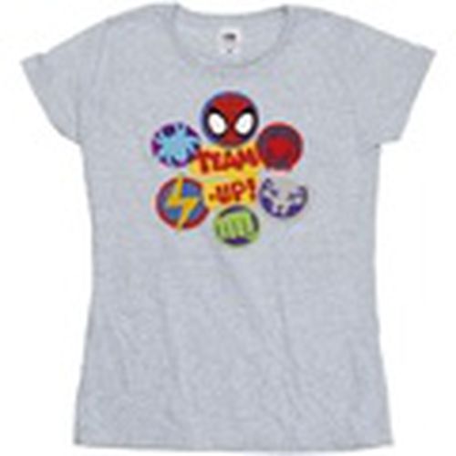 Camiseta manga larga Spidey And His Amazing Friends Team Up para mujer - Marvel - Modalova