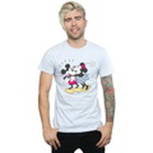 Camiseta manga larga Mickey And Minnie Mouse Kiss para hombre - Disney - Modalova