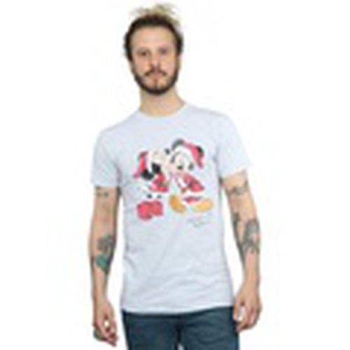 Camiseta manga larga Mickey And Minnie Christmas Kiss para hombre - Disney - Modalova