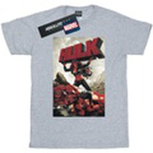 Camiseta manga larga Red Hulk Cover para mujer - Marvel - Modalova