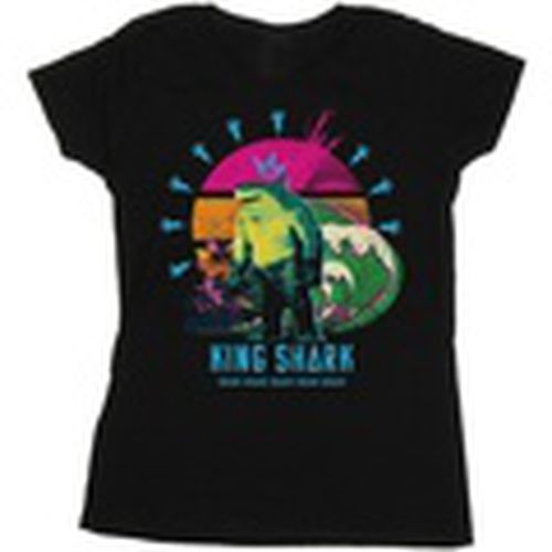 Camiseta manga larga The Suicide Squad King Shark para mujer - Dc Comics - Modalova