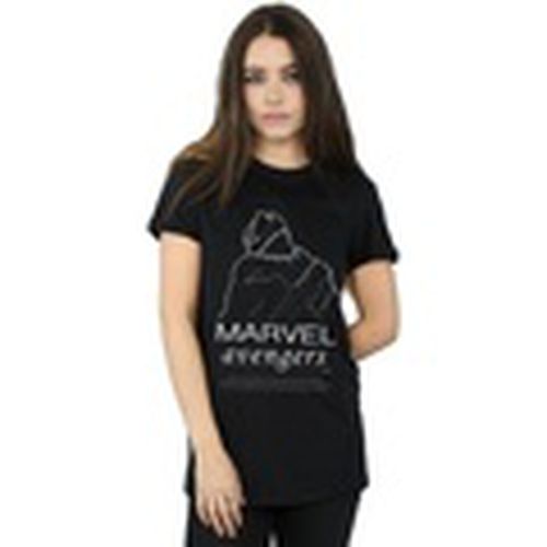 Camiseta manga larga Black Panther Single Line para mujer - Marvel - Modalova