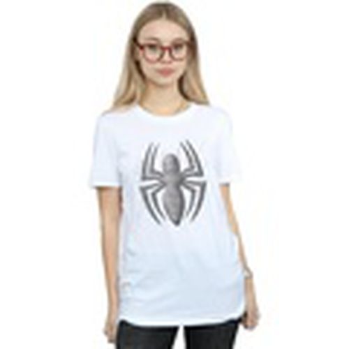 Camiseta manga larga Spider-Man Web Logo para mujer - Marvel - Modalova
