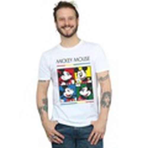 Camiseta manga larga Mickey Mouse Square Colour para hombre - Disney - Modalova
