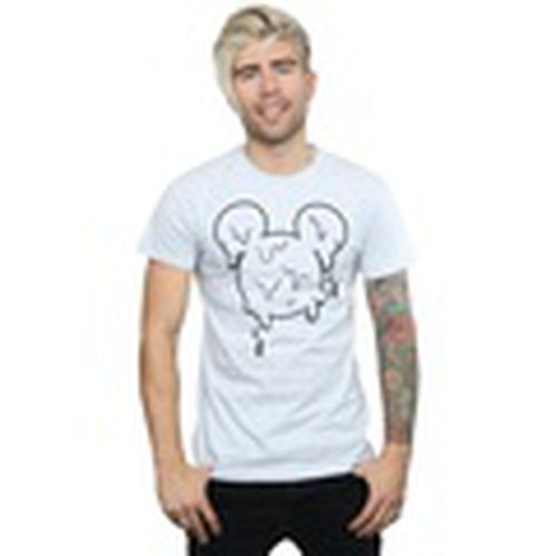 Camiseta manga larga Mickey Mouse Ice Cream Head para hombre - Disney - Modalova