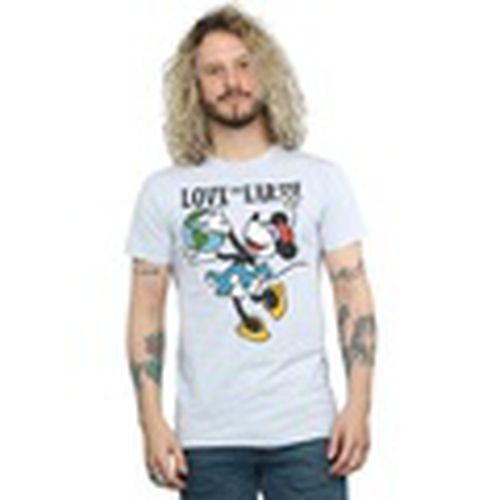 Camiseta manga larga Mickey Mouse Love The Earth para hombre - Disney - Modalova