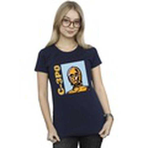 Camiseta manga larga C3PO Line Art para mujer - Disney - Modalova