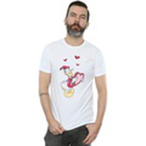Camiseta manga larga Donald Duck Love Heart para hombre - Disney - Modalova