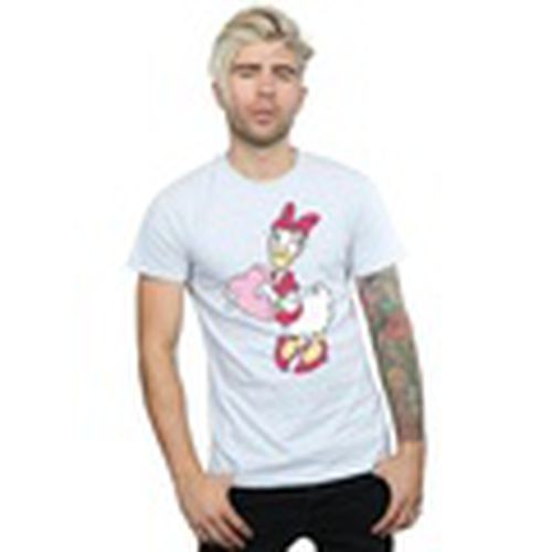 Camiseta manga larga Daisy Duck Love Heart para hombre - Disney - Modalova