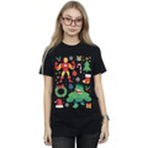 Camiseta manga larga Christmas Day para mujer - Marvel - Modalova