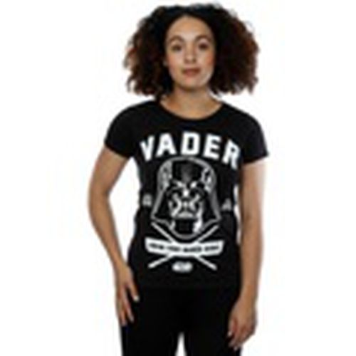 Camiseta manga larga Darth Vader Collegiate para mujer - Disney - Modalova