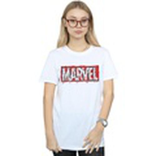 Camiseta manga larga Drip Logo para mujer - Marvel - Modalova