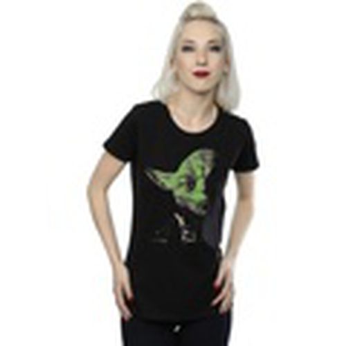 Camiseta manga larga Yoda Green Face para mujer - Disney - Modalova