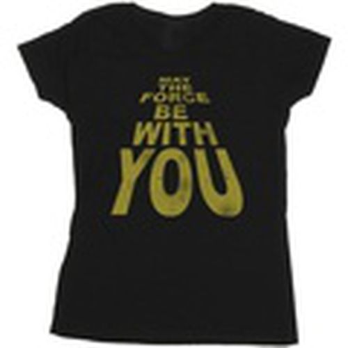 Camiseta manga larga May The Force Be With You para mujer - Disney - Modalova