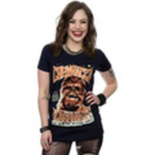 Camiseta manga larga Chewbacca Rock Poster para mujer - Disney - Modalova