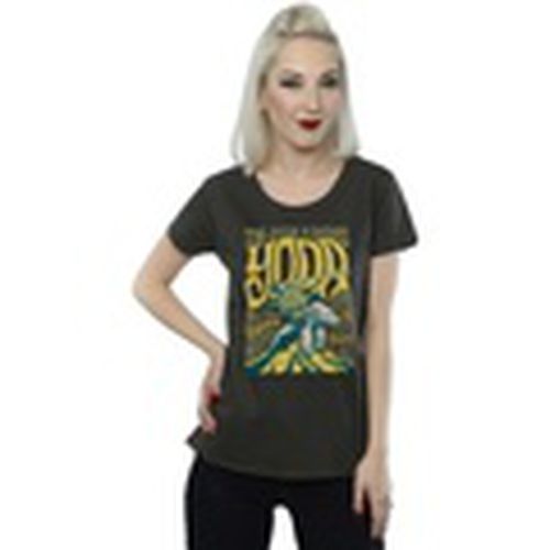 Camiseta manga larga Yoda Rock Poster para mujer - Disney - Modalova
