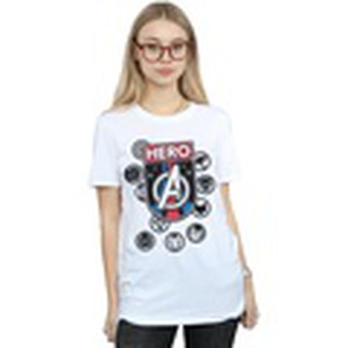 Camiseta manga larga Hero Badge para mujer - Marvel - Modalova