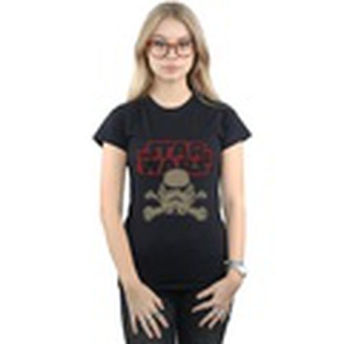 Camiseta manga larga Stormtrooper Skull Logo para mujer - Disney - Modalova